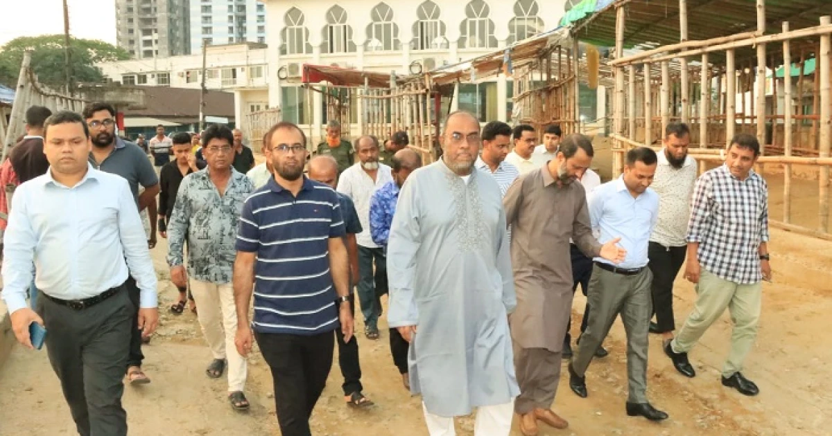 সিলেটের কাজিরবাজারের  ‘মালিকানা’ পেলো সিটি   করপোরেশন, পরিদর্শনে  সিসিক প্রশাসক
