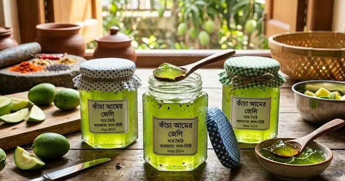 কাঁচা আমের জেলি বানাবেন যেভাবে