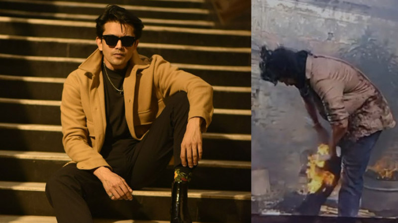শুটিংয়ের সময় আগুনে দগ্ধ আরেফিন শুভ
