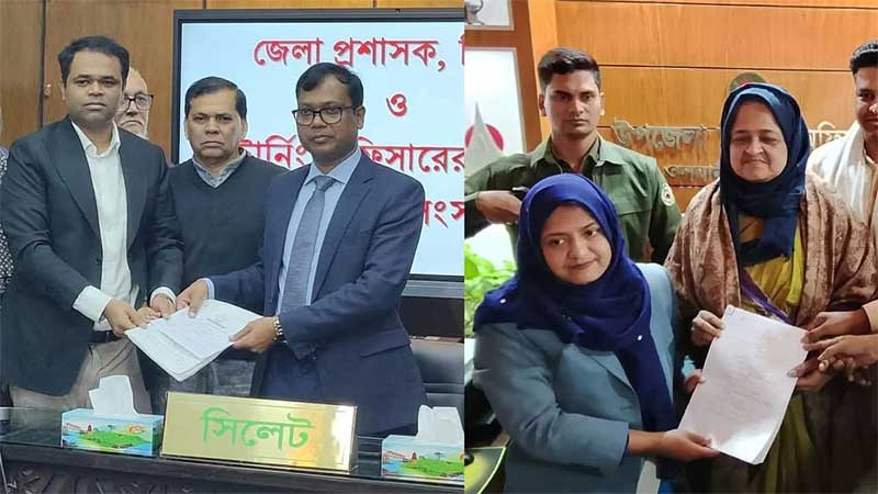 সিলেটের ১৯ আসনে জমা পড়েছে ১৫৪ টি মনোনয়নপত্র