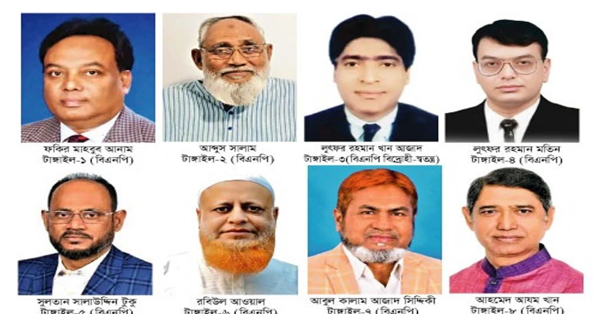 টাঙ্গাইলে বিএনপির জয়জয়কার