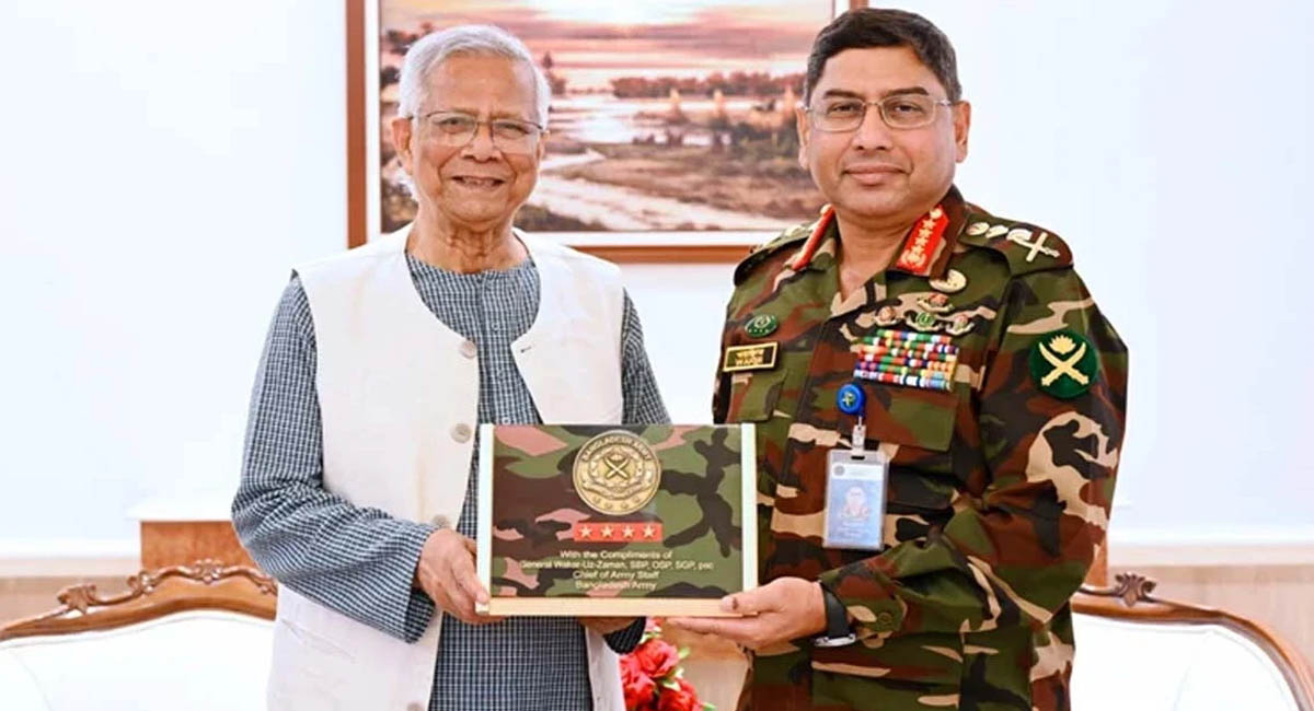 বিদায়ী সাক্ষাতে সেনাপ্রধানকে ধন্যবাদ জানালেন প্রধান উপদেষ্টা