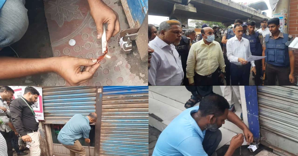 সায়েদাবাদে ১০০ অবৈধ বাস কাউন্টার সিলগালা
