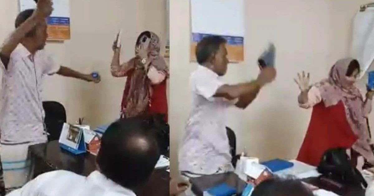 কলেজে গিয়ে শিক্ষিকাকে জুতাপেটা করলেন বিএনপি নেতারা