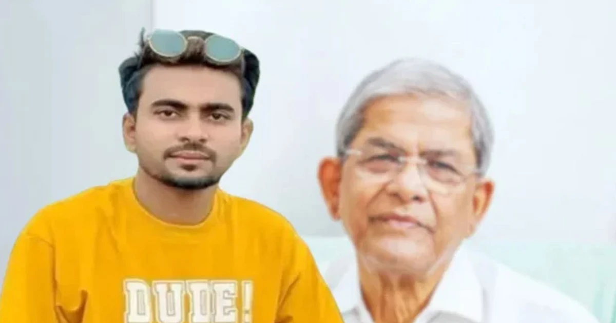মির্জা ফখরুলকে ব্যঙ্গ করে ভিডিও, গ্রেপ্তার কনটেন্ট ক্রিয়েটর
