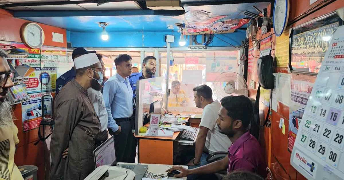 টাঙ্গাইলে অতিরিক্ত ভাড়া আদায় রোধে অভিযান