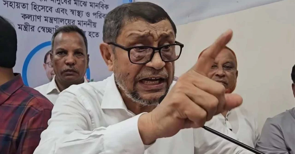 আদ্-দ্বীন কোটি কোটি টাকা নিয়ে ঘুরেছে : স্বাস্থ্যমন্ত্রী