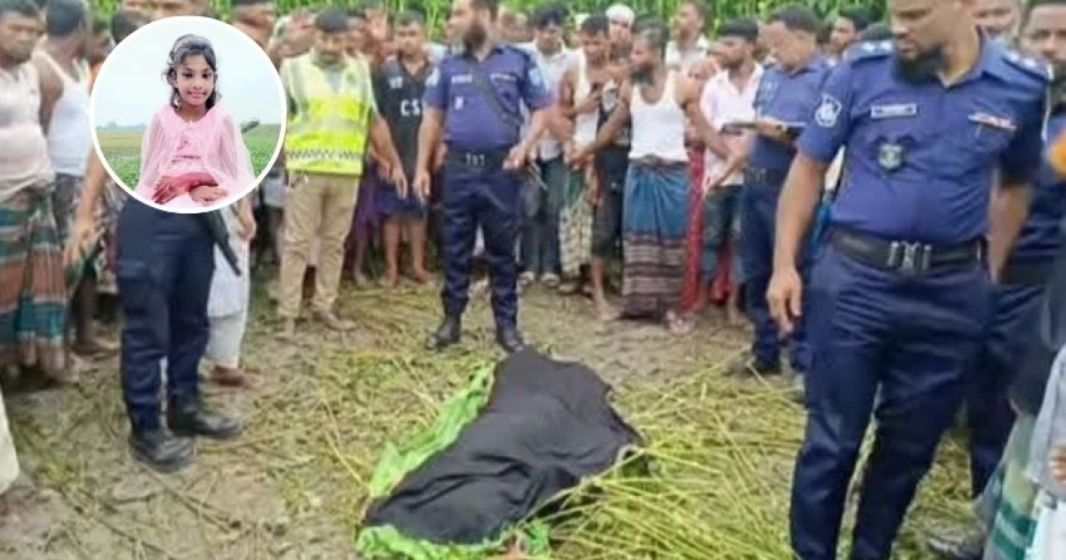 নিখোঁজের পরদিন পাটখেতে মিলল শিশু সানজিদার লাশ