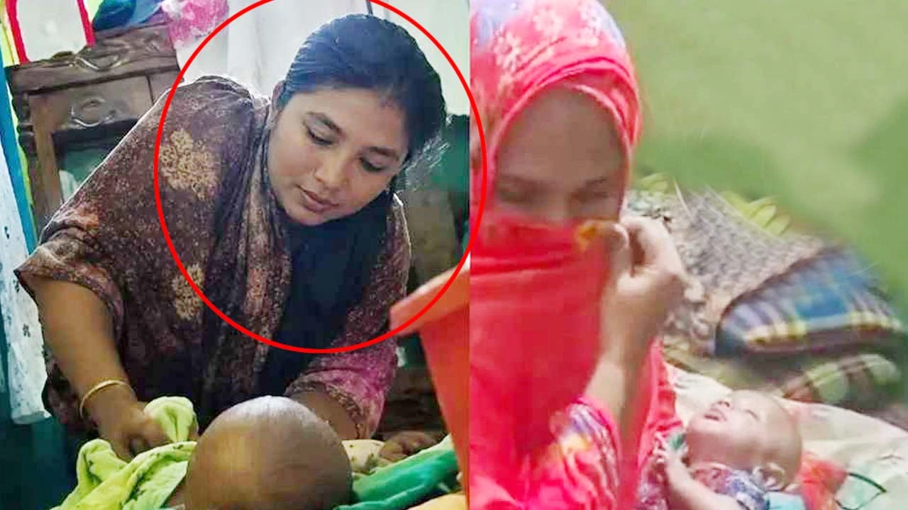 তিন মাসের শিশুর পা মুচড়ে দেওয়া চাচি পলাতক, আটক ৩