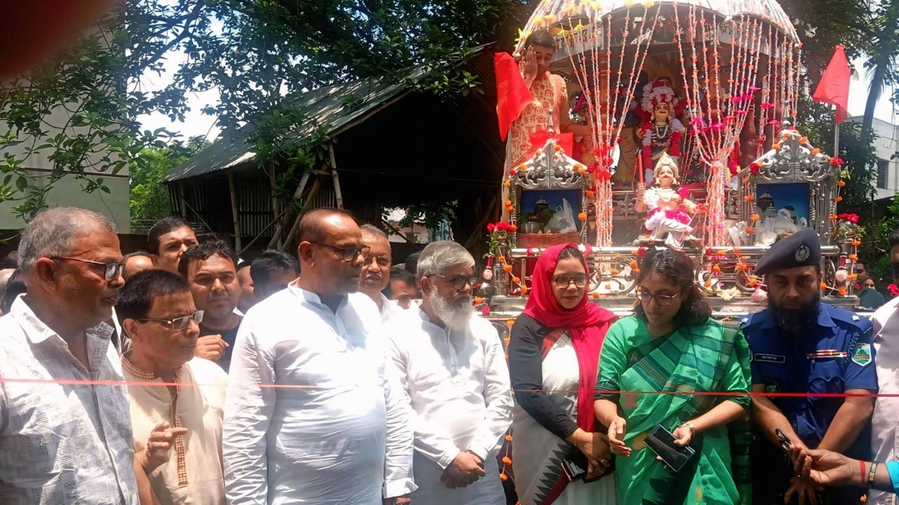 মহাদেবপুরে শ্রী শ্রী জগন্নাথ দেবের রথযাত্রা উদ্বোধন