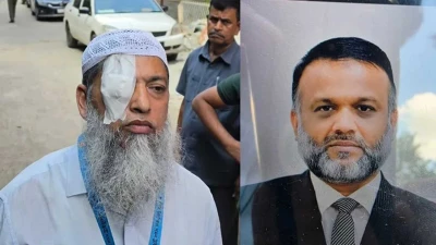 ঘুষি মেরে ড্রাইভারের চোখ ফাটিয়ে দিলেন বিচারক