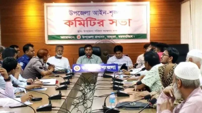ভালুকায় আইন-শৃঙ্খলা ও সমন্বয় কমিটির মাসিক সভা অনুষ্ঠিত