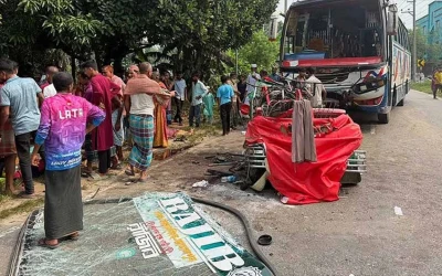ময়মনসিংহে বাসচাপায় অটোরিকশার ৭ আরোহী নিহত