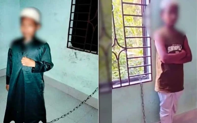 শিশুদের পায়ে শিকল, মাথায় চড়-ধাপ্পড়ের ভাইরাল ভিডিওটি আসলে কী?